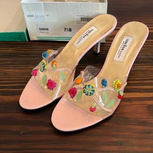 Sacha of London pink sandals size 7 1/2 gently worn twice. SUPER CUTENESS!!